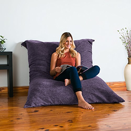 Jaxx Bean Bags Jaxx 5.5 Ft Pillow Saxx Bean Bag, Plum #TOP1