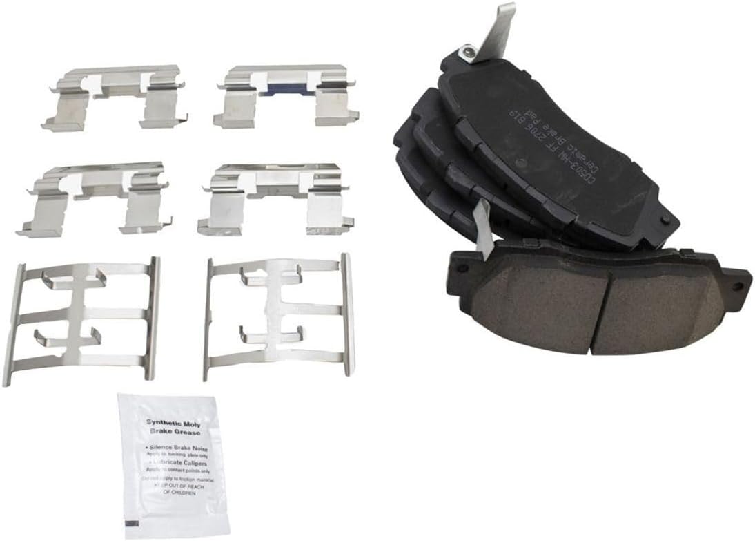 Brake Pads & Rotors Kit Front Rear Ceramic for Honda for CR-V 97-01 Shoe Drum w/Fluids Items Included: 12 DOT 34 1 13 oz Non-Chlorinated 50 State Formula Cleaner