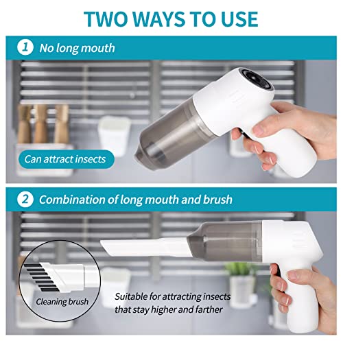 Vacuum Bug Catcher Spider And Insect Traps Catcher With Usb Rechargeable Bug Pest Control,Insects And Handheld Bug Catcher With Brush Head Fluke For Stink Bug,Beetle,White Pest Suction Trap #TOP3