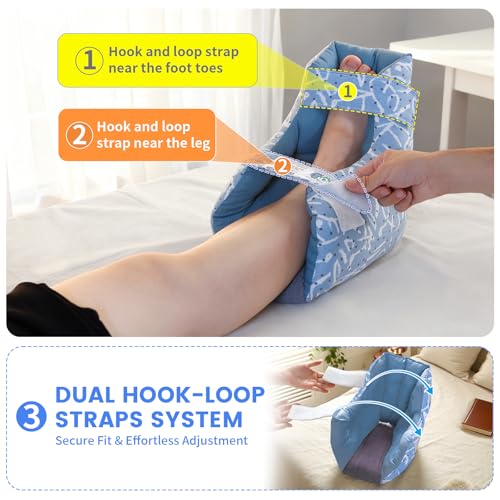 Coussin de talon pour escarres lavable et réutilisable taille standard