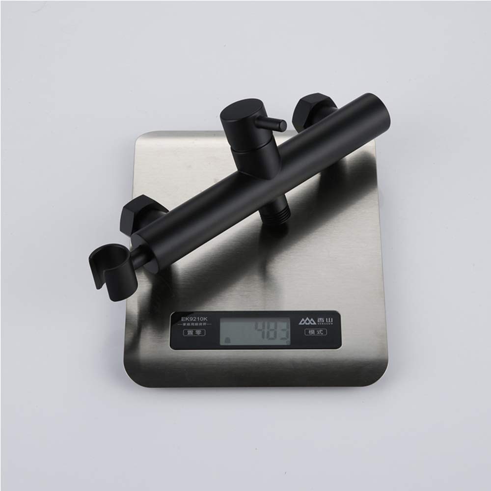 Noir Bidet Pulvérisateur Laiton Kit de Pulvérisation de Toilette Montage Mural Ensemble de Robinet Vaporisateur Hygiénique Parfait pour Hygiène Personnelle