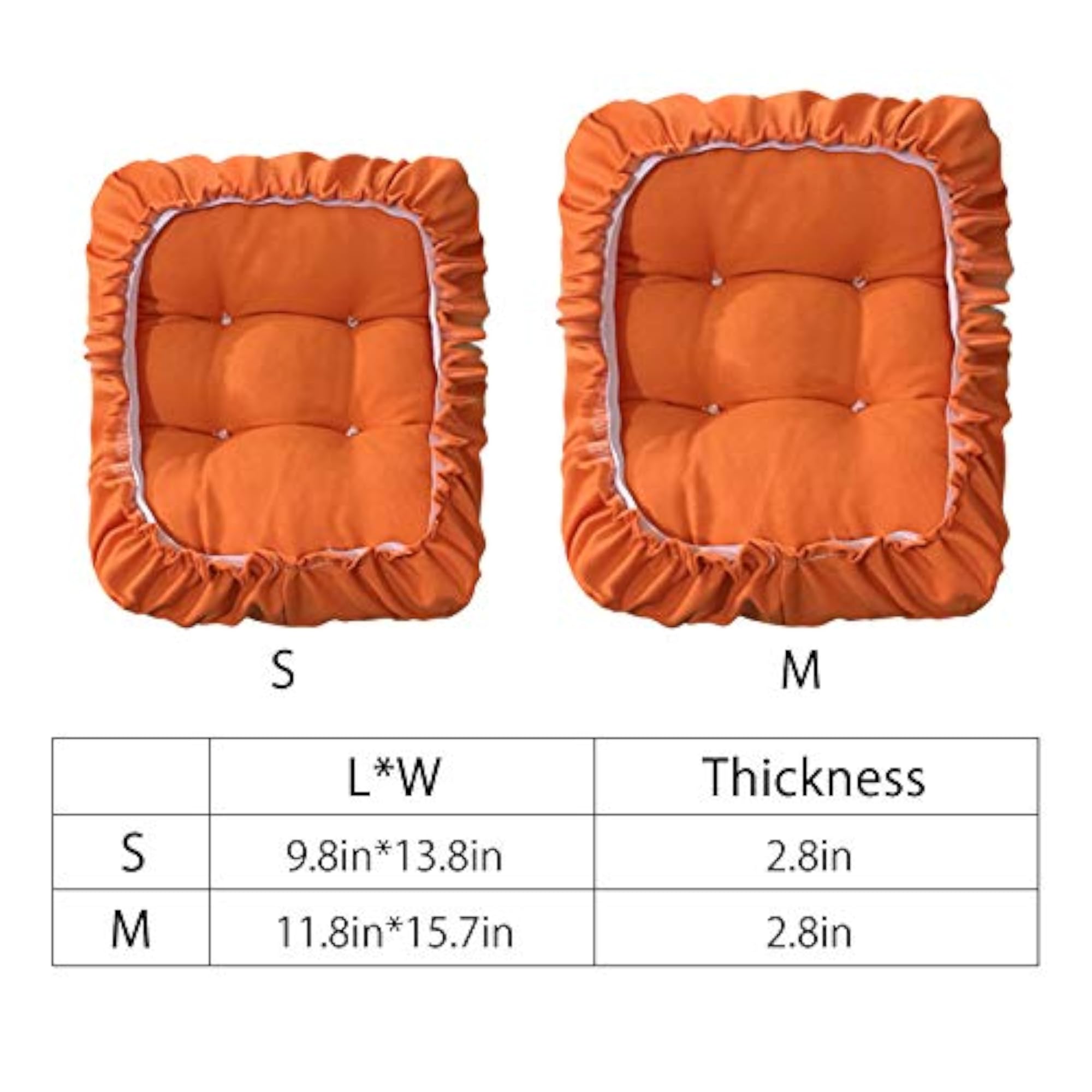 Padded Rectangle Bar Stool Cover Cushion
