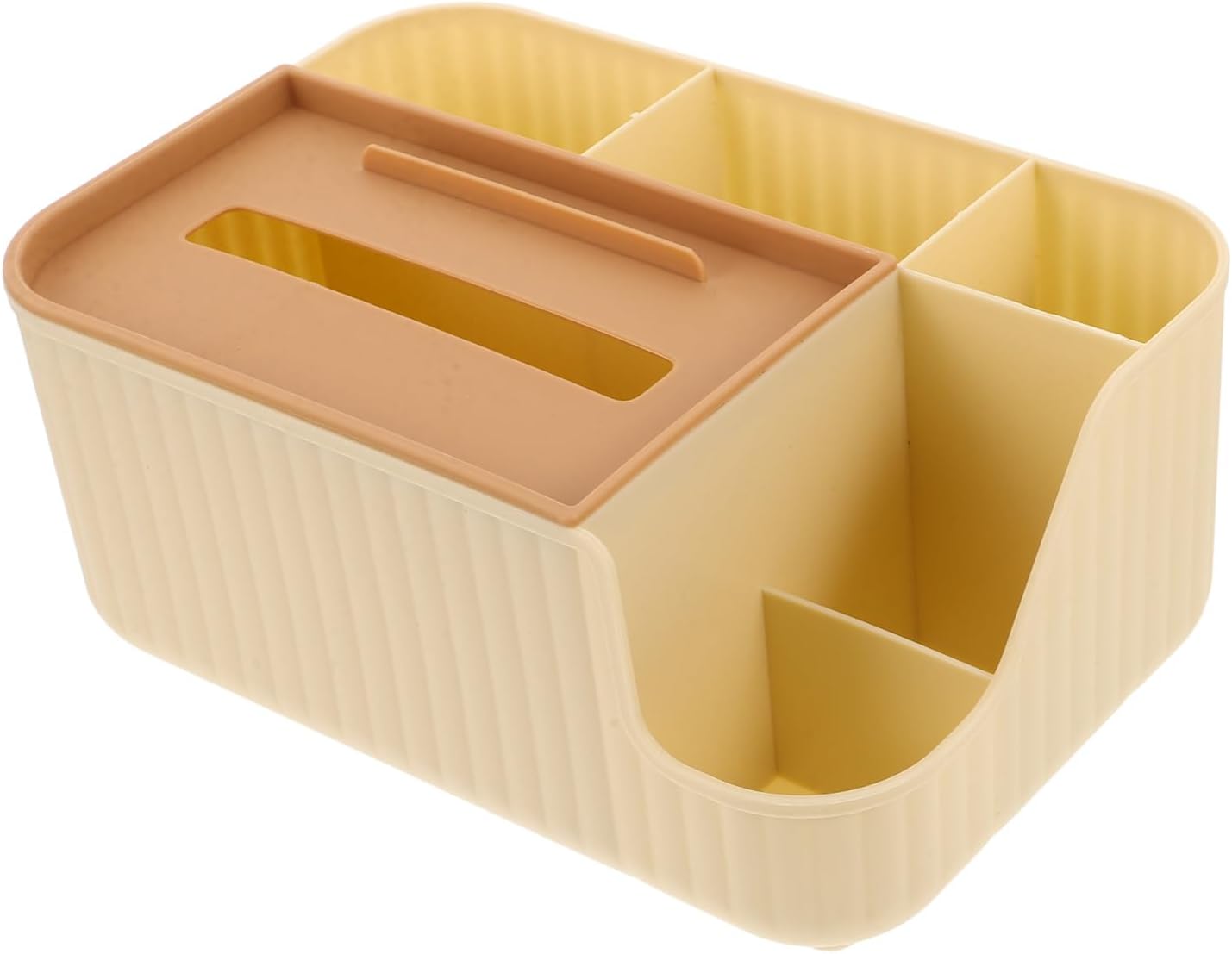 MAGICLULU Decorative Tissue Box Cover Multi Functional Storage Organizer for Living Room Nightstand and Office Elegant for Tissues Remotes and Essentials