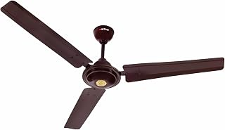 ACTIVA Apsara 1200mm Ceiling Fan, 390 RPM High Speed Air Delivery, 60 Watt Cooper Winding Motors, Anti Dust Coating, Less Noise, Large Sweep, 2 Years Warranty (Brown)