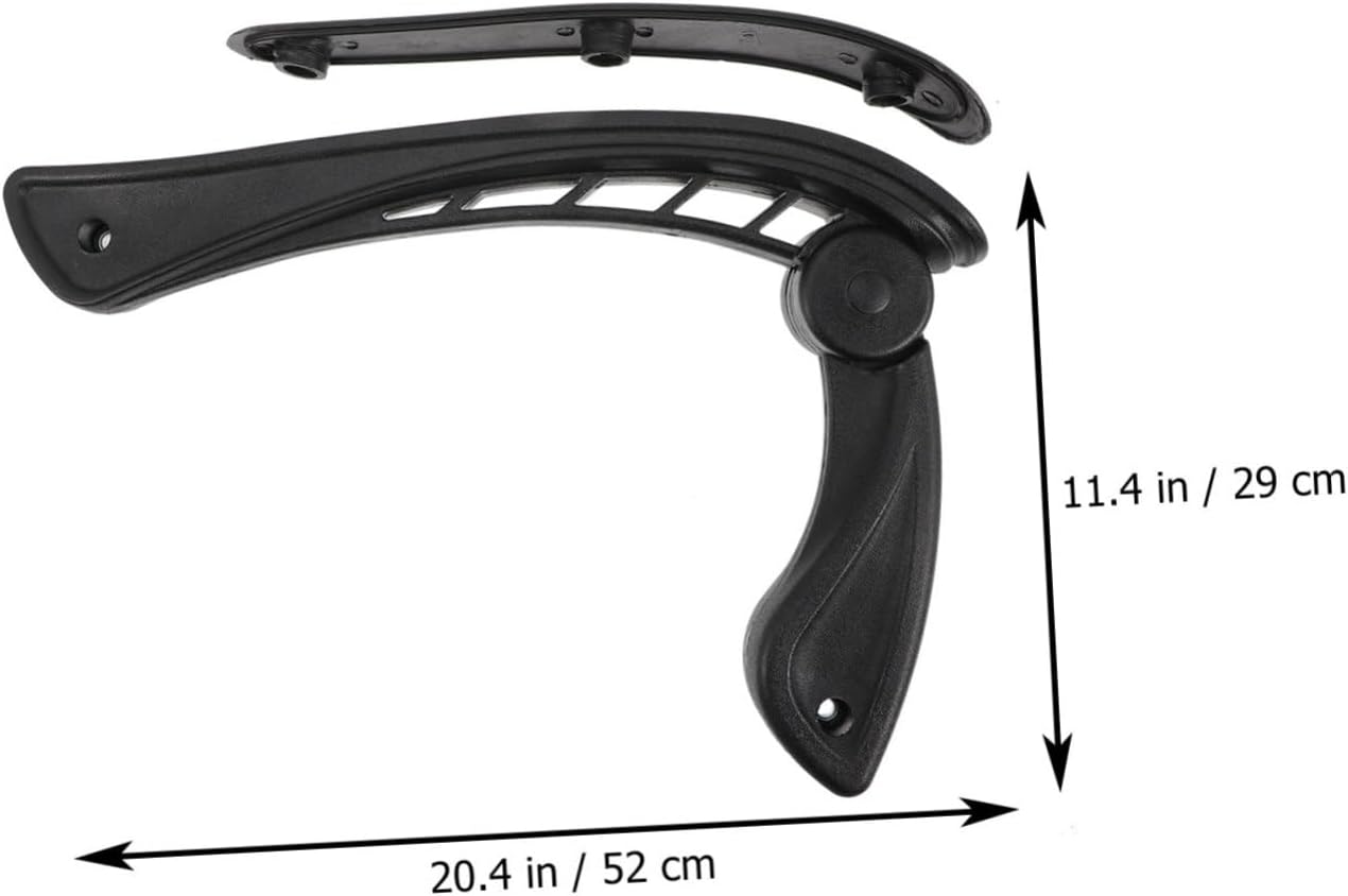 Zerodeko 2Pcs Wear Resistant Armrest Replacement for Office Chairs Professional Arm Rests Fit for Task Gaming and Swivel Chairs Comfortable Grip Support for Daily Use