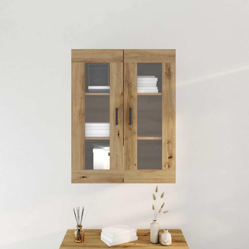 Armadio da parete in rovere Artisan, 69,5 x 34 x 90 cm, in legno