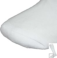 Vista 5 de Calcetines de esgrima gruesos, calcetines de esgrima de algodón para espada, sable y papel de aluminio (1 par, blanco)