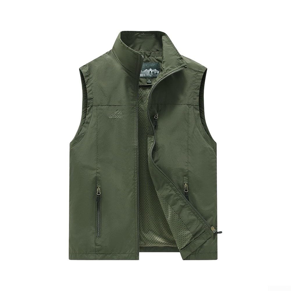 Chaleco para Hombre Sin Mangas Cuello Alto Outdoor