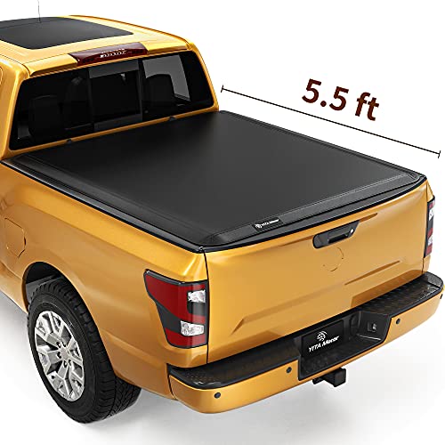 Photo 1 of OSOBAK 5FT Hard Tri-Folding FRP Tonneau Cover for 2016 2017 2018 2019 2020 2021 2022 Tacoma Truck Bed Cover | Compatible for Deck Rail System
