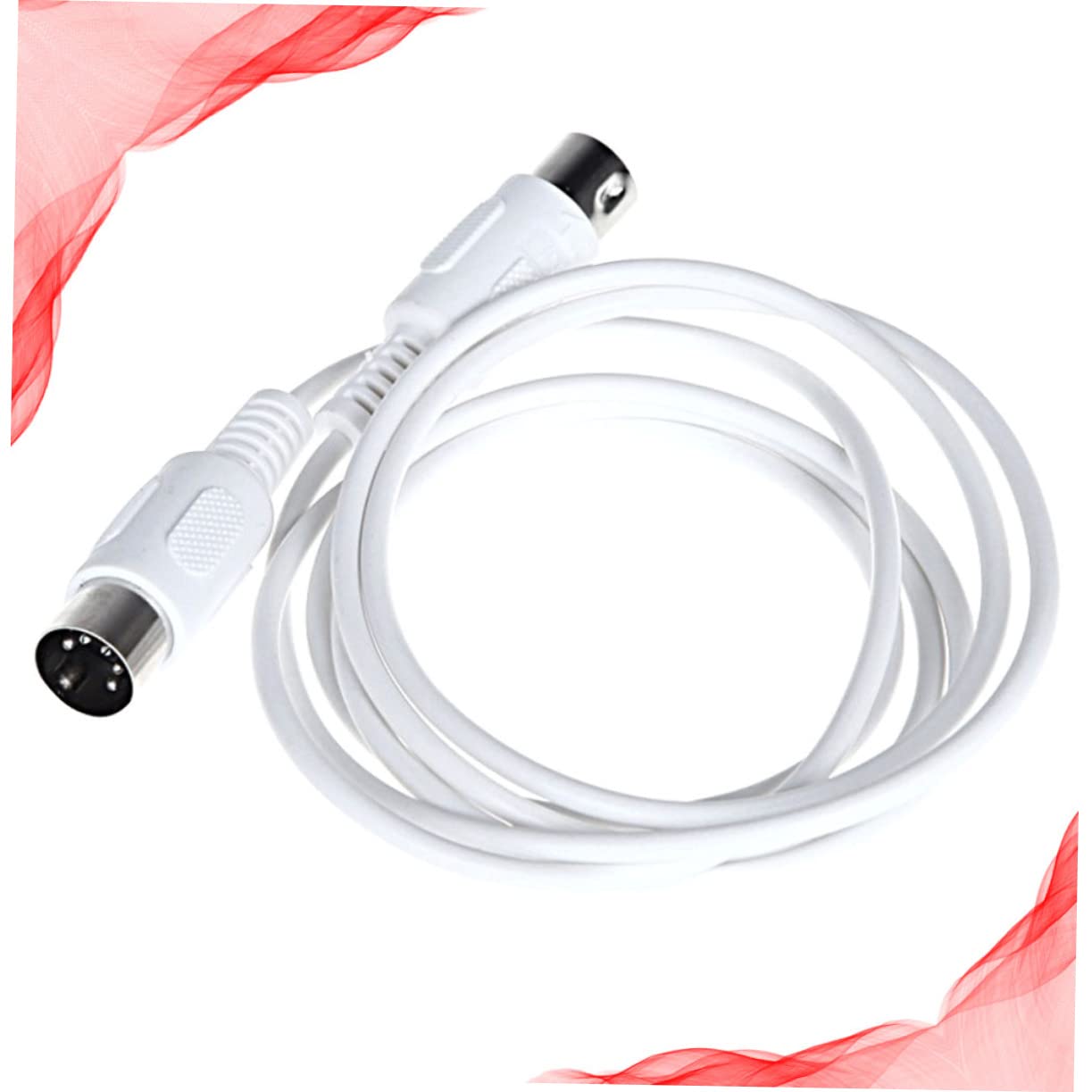 Midi Editing Durable Pin Connector Cable for Electronic Keyboard Synthesizer Organ Stable Signal Transmission