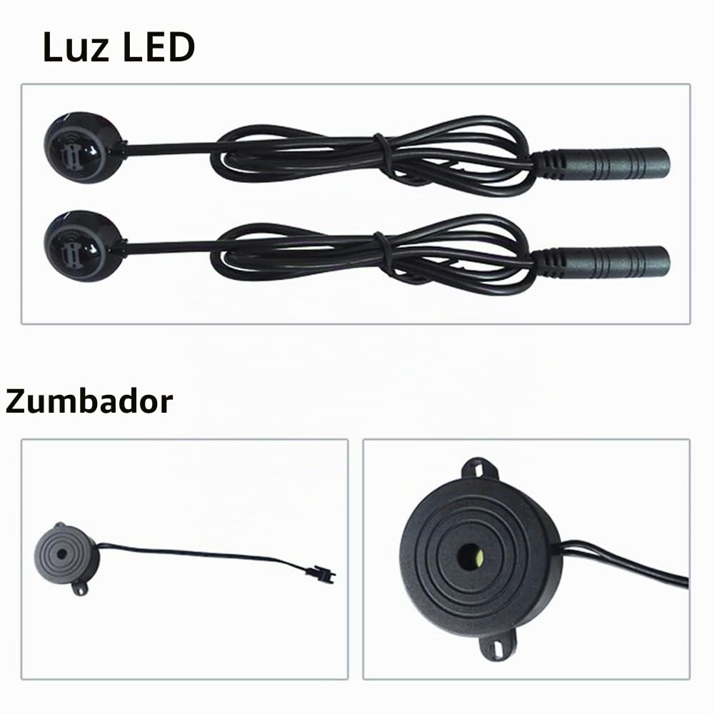 Baceyong Kit de detección de monitoreo de radar BSD, sistema de monitoreo de punto ciego para coche, sensor ultrasónico de sistema de detección de punto ciego