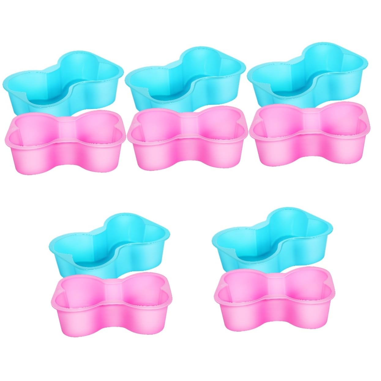 MAGICLULU 10 Moldes Para Tartas Moldes De Hueso De Silicona Lata Para Hornear Pasteles Moldes De Silicona Para Hornear Moldes Para Tartas De Hueso De Perro Moldes Para Golosinas Para