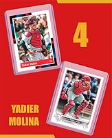 Yadier Molina Baseball Cards (5) Assorted St. Louis Cardinals Trading Card and Wristbands Gift Bundle — image 2