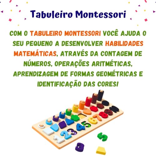 Tabuleiro Sensorial Montessori Brinquedo Encaixe Madeira