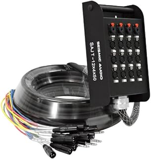 Seismic Audio - SAJT-12x4x50 - 12 Channel 50' XLR Snake Cable with 1/4" Returns Price In India