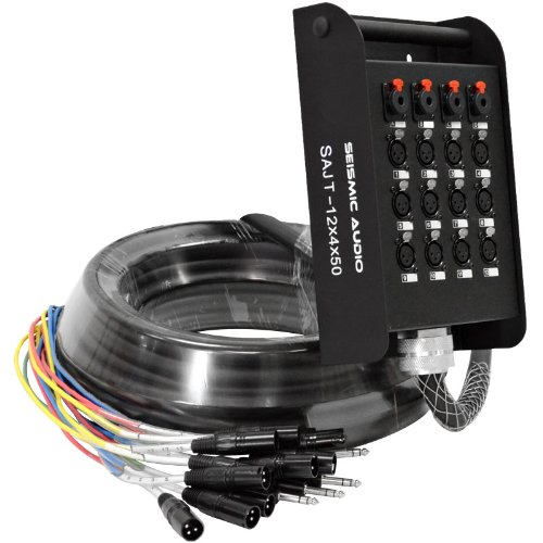 Seismic Audio - SAJT-12x4x50 - 12 Channel 50' XLR Snake Cable with 1/4" Returns - Review, Price and Buying Guide