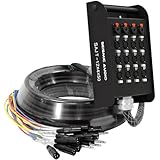 Seismic Audio - SAJT-12x4x50 - 12 Channel 50' XLR Snake Cable with 1/4' Returns