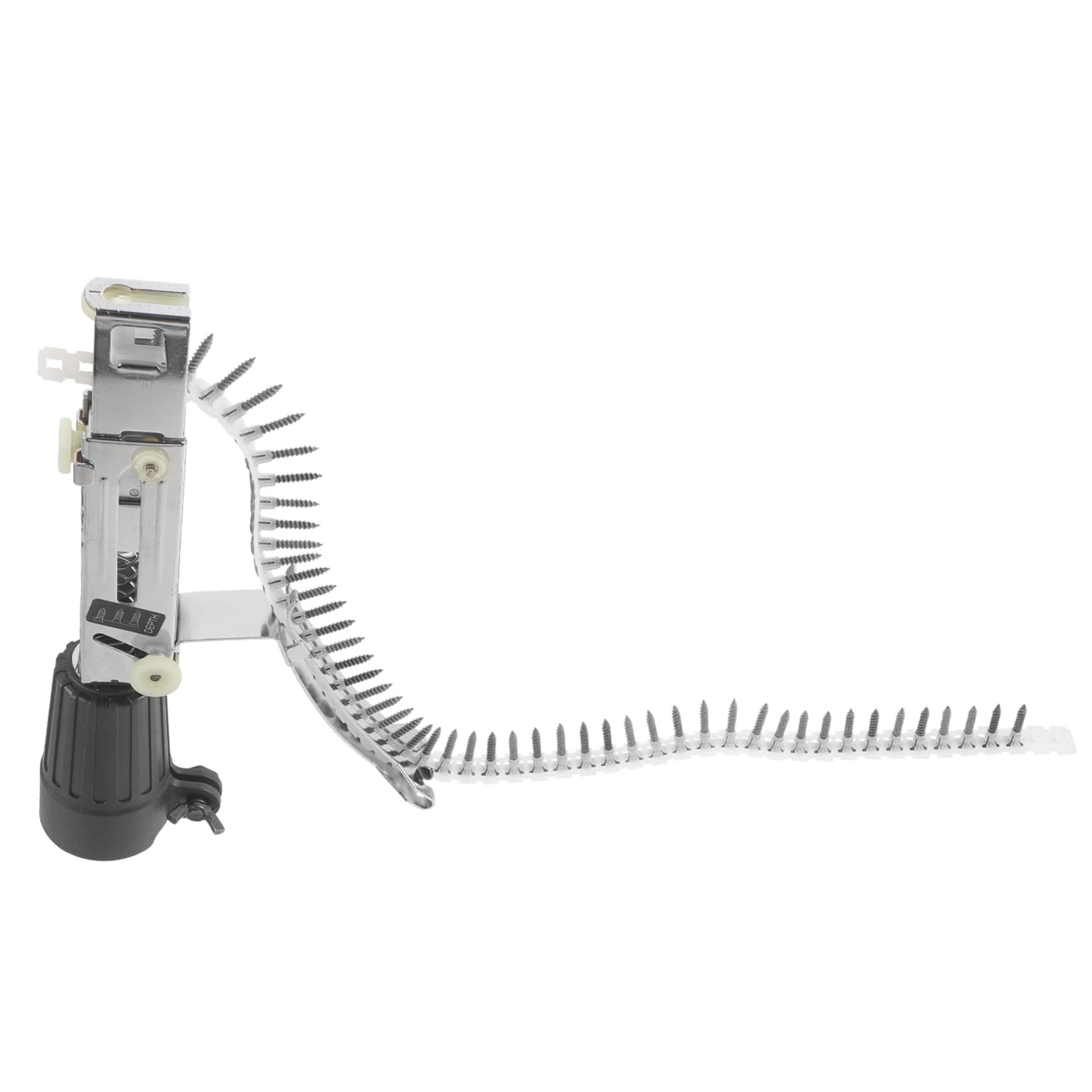 Adaptateur machine à ongles en acier inoxydable noir avec vis réglable