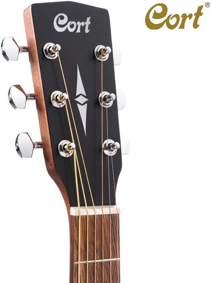 Cort AD810OP Standard Dreadnought Guitar, Spruce Top, Mahogany Back & Sides, Open Pore