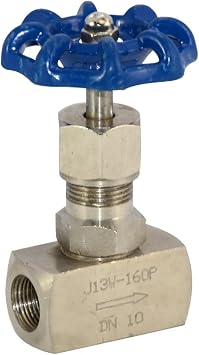 1/8 3/8 1/2 3/4 1 Female High Pressure Stainless Steel 304 Shut Off Needle Globe Valve Crane Flow Control(1/2)