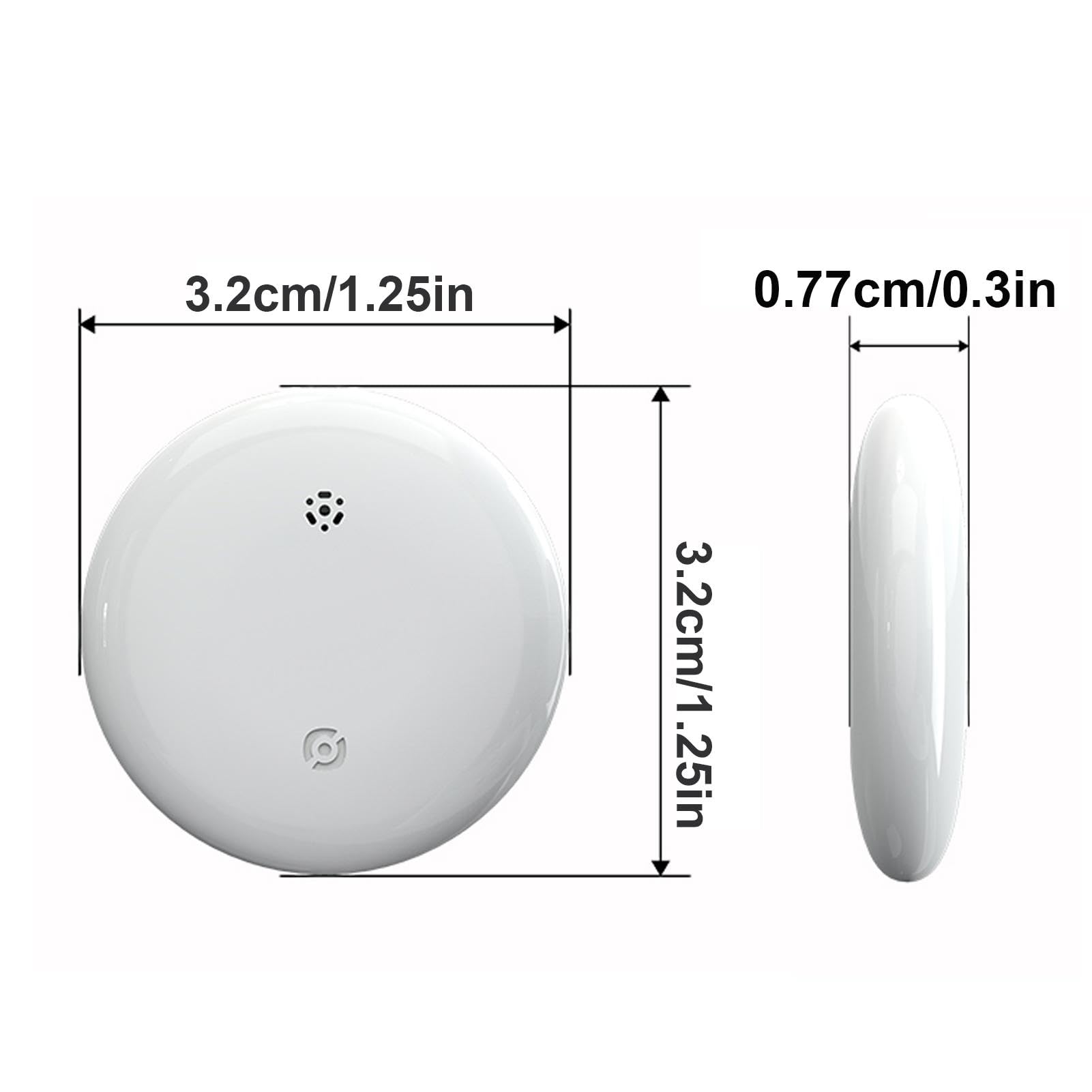 Etichetta GPS Localizzatore di chiavi Valigia wireless collegato a | Applicazione impermeabile,Etichetta di durata della Batteria Lunga