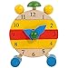 Produktbild 2018 Honestyi Matschig Spielzeug,Handgemachte hölzerne Uhr Spielwaren für Kinder Lernen Zeit Uhr pädagogische Spielwaren