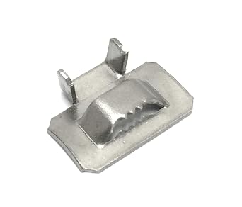 USA 304 Stainless Steel Ear-Lokt Buckle 1/4 Width - 100/box (FDT2363506NFMT)