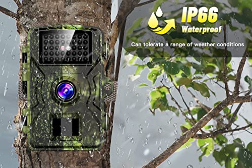 Tifor Trail Camera 24Mp 1080P - H.264 Hd Video Game Camera With Night Vision 940Nm Ir Led 120° Wide-Angle Ip66 Waterproof Fast 0.3S Motion Activated - Clear 100Ft Trail Cam For Security Hunting #TOP5