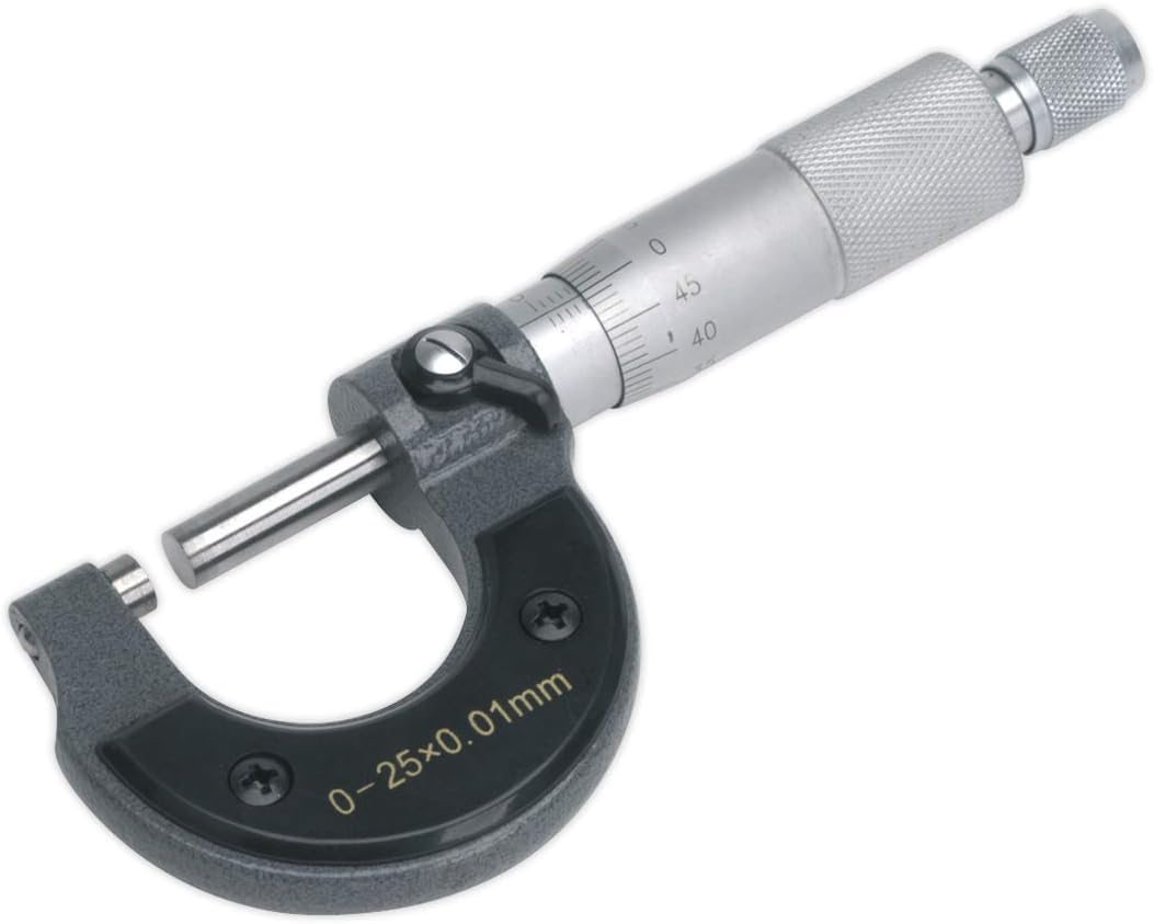 Sealey AK9630M 0-25mm External Micrometer