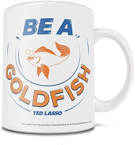 Miniatura 3 de Trend Setters Ted Lasso  Be A Goldfish  Una taza de café de cerámica de 11 onzas  Producto oficial  Perfecto para regalar o coleccionar