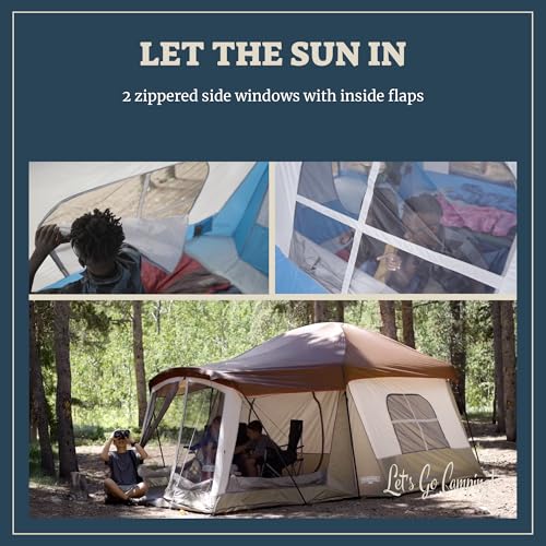 Wenzel 8 Person Klondike Tent, Blue