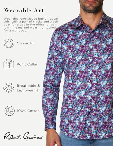 Robert Graham Men's WITT Long-Sleeve Button-Down Shirt2
