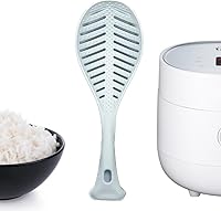 Vista 2 de Cuchara de arroz multifunción antiadherente, espátula profesional para servidor de patata de arroz (1 unidad, blanco)