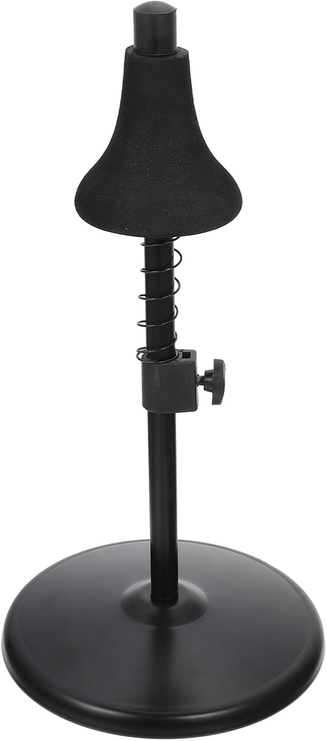 ARTIBETTER Home Use Trumpet Holder Iron Flugelhorn Stand for Musical Instruments Smooth Edges Stable Base for Display and Storage Essential Accessory for Trumpet Players