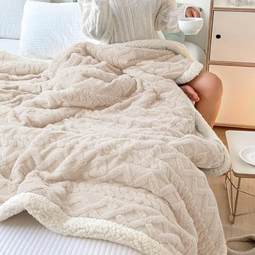 Couverture d'hiver en microfibre pour canapé et lit douillet - 3