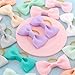 QingHan Puppy Dog Hair Bows: 2 inches with Rubber Bands Small Pet Grooming Girl Doggy Accessories 60pcs (30 Pairs)