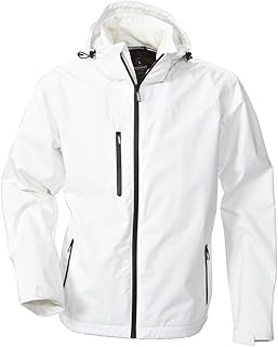 white waterproof coat