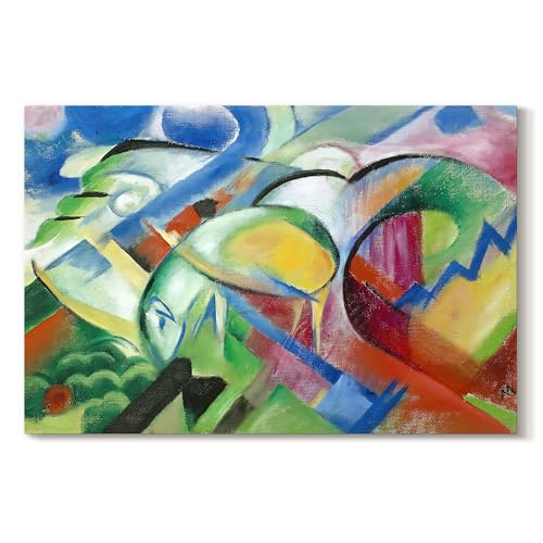 Franz Marc | The Colorful Sheep Abstraction | Canvas Wall Art | LT629
