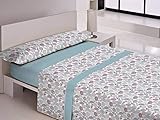 Cama 160 Cm JAVIER LARRAINZAR - Juego de sábanas CANALS Cama 160 Cm - Color Azul C2