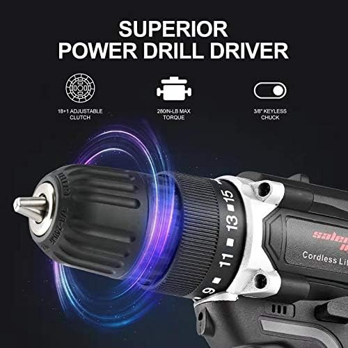 Taladro Atornillador Inalámbrico SALEM MASTER 12V, 30Nm, Mandril 3/8 miniatura 3