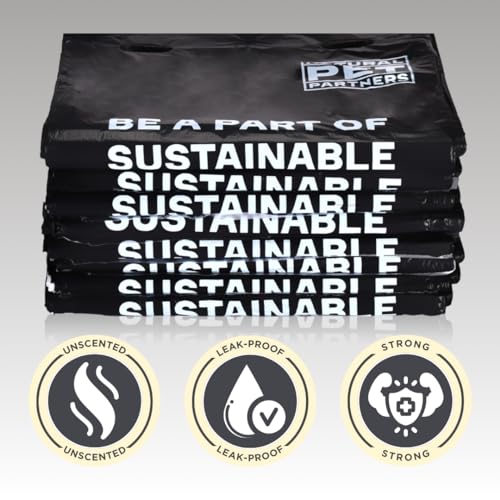 Image of Commercial Pull-Strap Header Dog Poop Bags, 38% USDA Certified Plant-Based, Leak-Proof and Tear Resistant, For Parks, Apartments, and Public Pet Waste Stations, (3,200 Count)