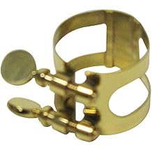 Bonade 2254UG Alto Saxophone Ligature - Lacquered - Alto Sax - Brass - Inverted