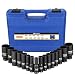 Produktbild Anbull Schlagschrauber Nüsse Set,1/2 Zoll 16-teilig Impact Socket Set,10mm-32mm Antrieb Sechskant Nüsse,CR-v Material