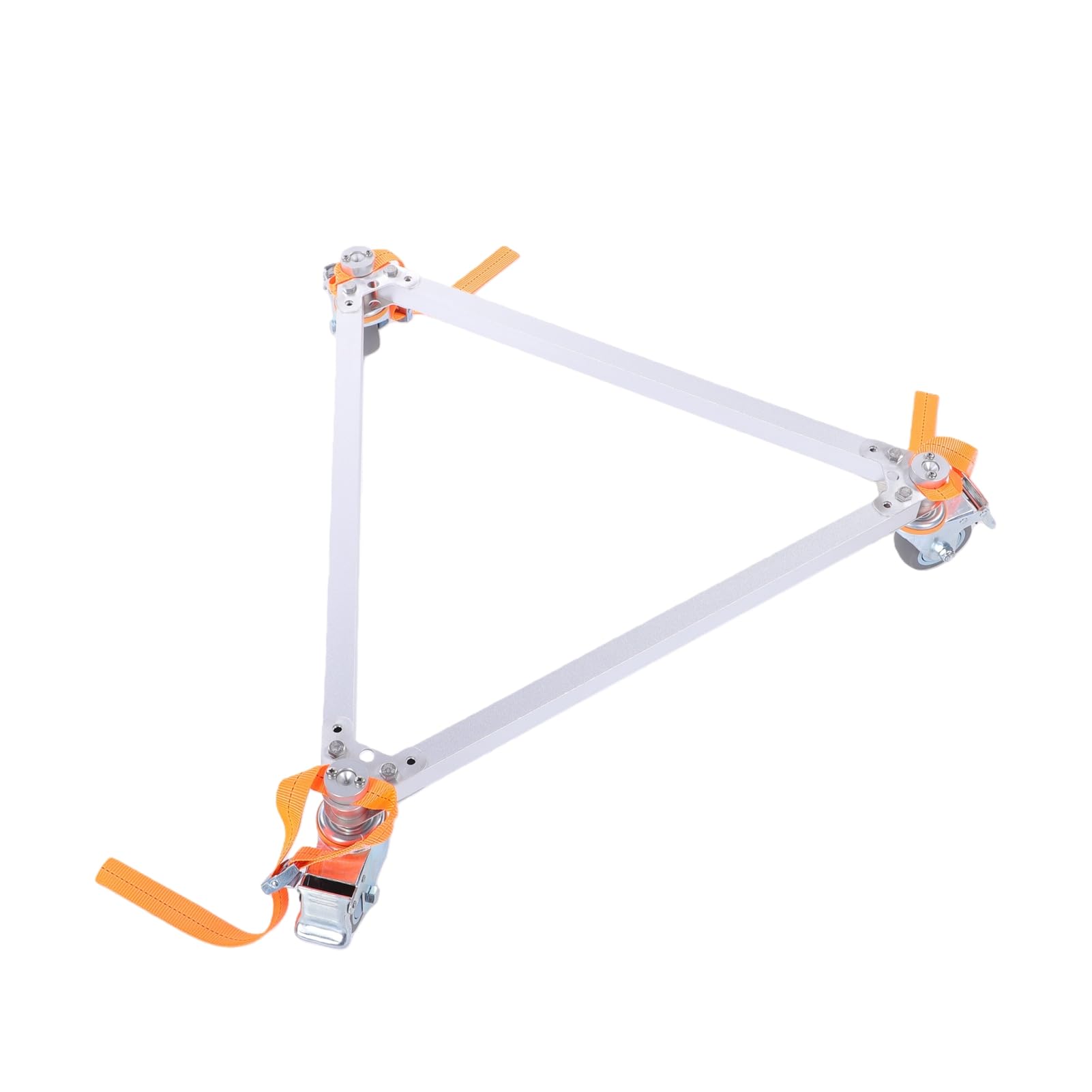 Eujgoov Soporte de Pata de Trípode Móvil Soporte de Nivelación con Ruedas de Aleación de Aluminio Base Triangular Estable Ajustable Diseño Desmontable para Trabajo de Encuesta de Escáner de Estación