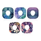 Dexcom G7用粘着パッチ10個、5スタイル防水オーバーパッチ通気性CGMセンサーステッカーDexcom G7(睡蓮)対応