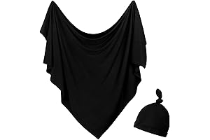 Cozy Comfort: Premium Swaddle Blanket and Hat Set for Serene Sleep