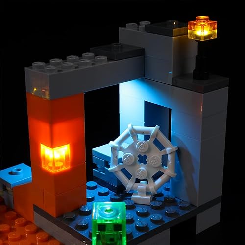 Miniatura 7 de Kyglaring Kit de iluminación LED para Lego Minecraft The Abandoned Mine 21166 juego de construcción (sin modelo)  Juego de luces compatible con