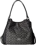 Coach Women's Coach Women's Edie 31 Sig Shoulder Bag, Silver/Black