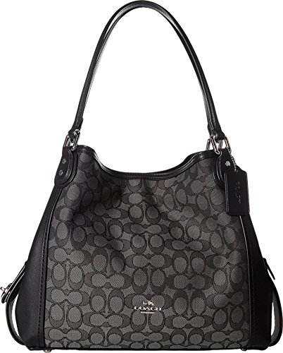 COACH Signature Edie 31 Shoulder Bag Sv/Black Smoke/Black One Size