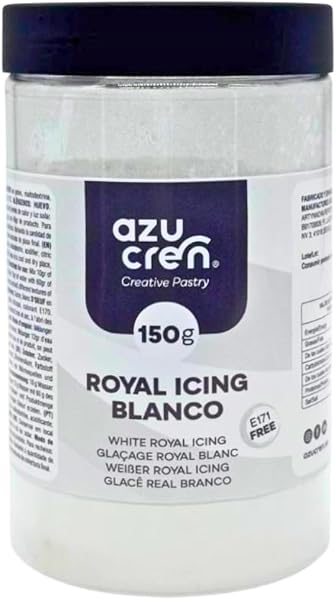 Azucren, Icing Cake Decoration Edible Cake Icing Pastry Perfect for Use with Pastry Piping Bag, Just Add Water and Ready (150 g, White) - 1